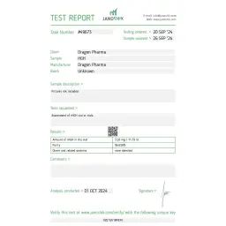 Dragontropin 10 lab test result (2024-10-01)