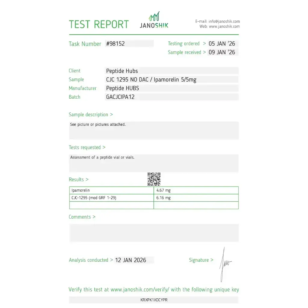 CJC-1295 no DAC 5 mg/Ipamorelin 5 mg
